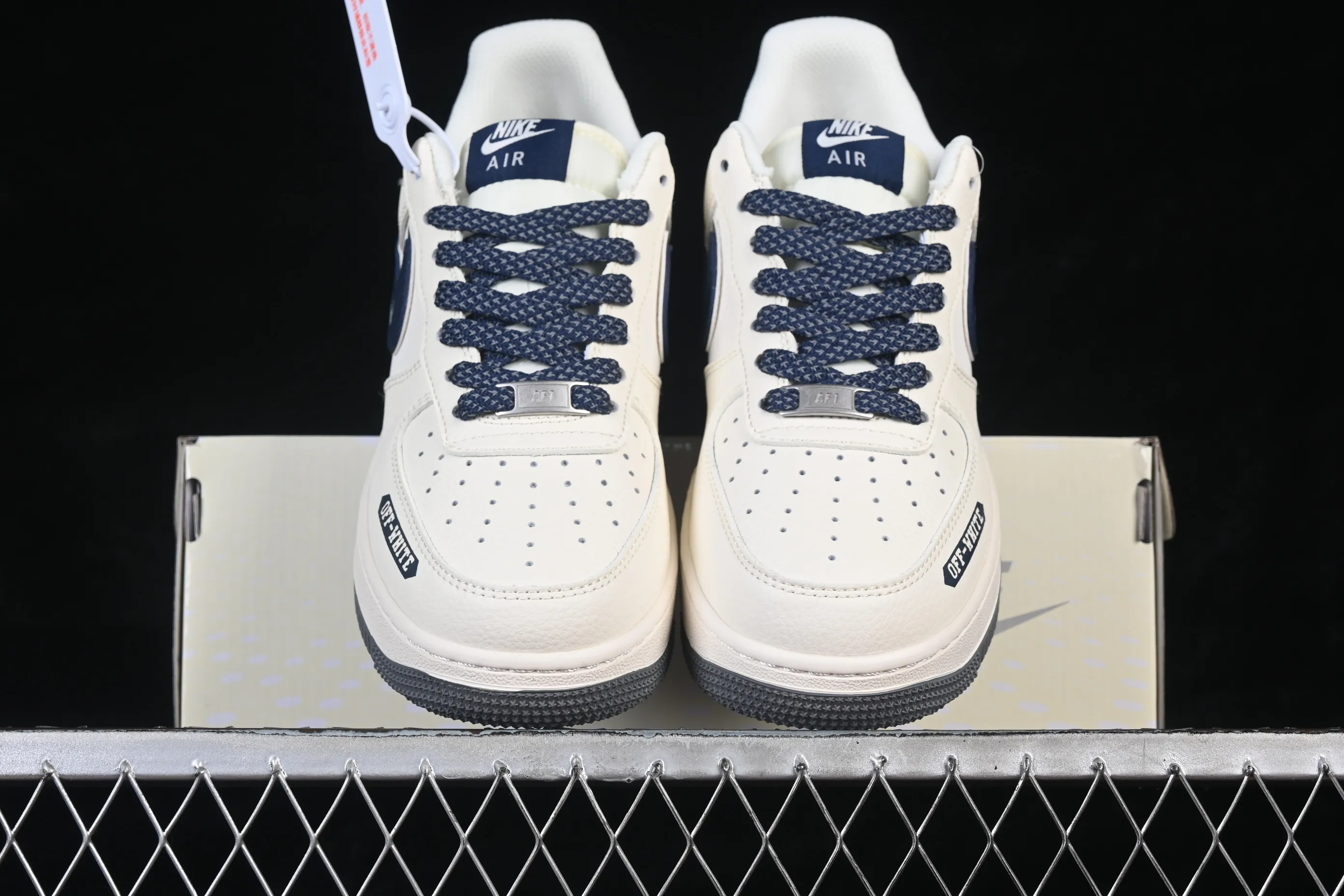 All Categories Nk Air Force 1 Air Force Series Nk Air Force 1 Low Air Force Low Nike Air Force 1'07 Low Joint Double Beige Gray Blue Air Force 1 Low-top Casual Sneakers QW5836-026